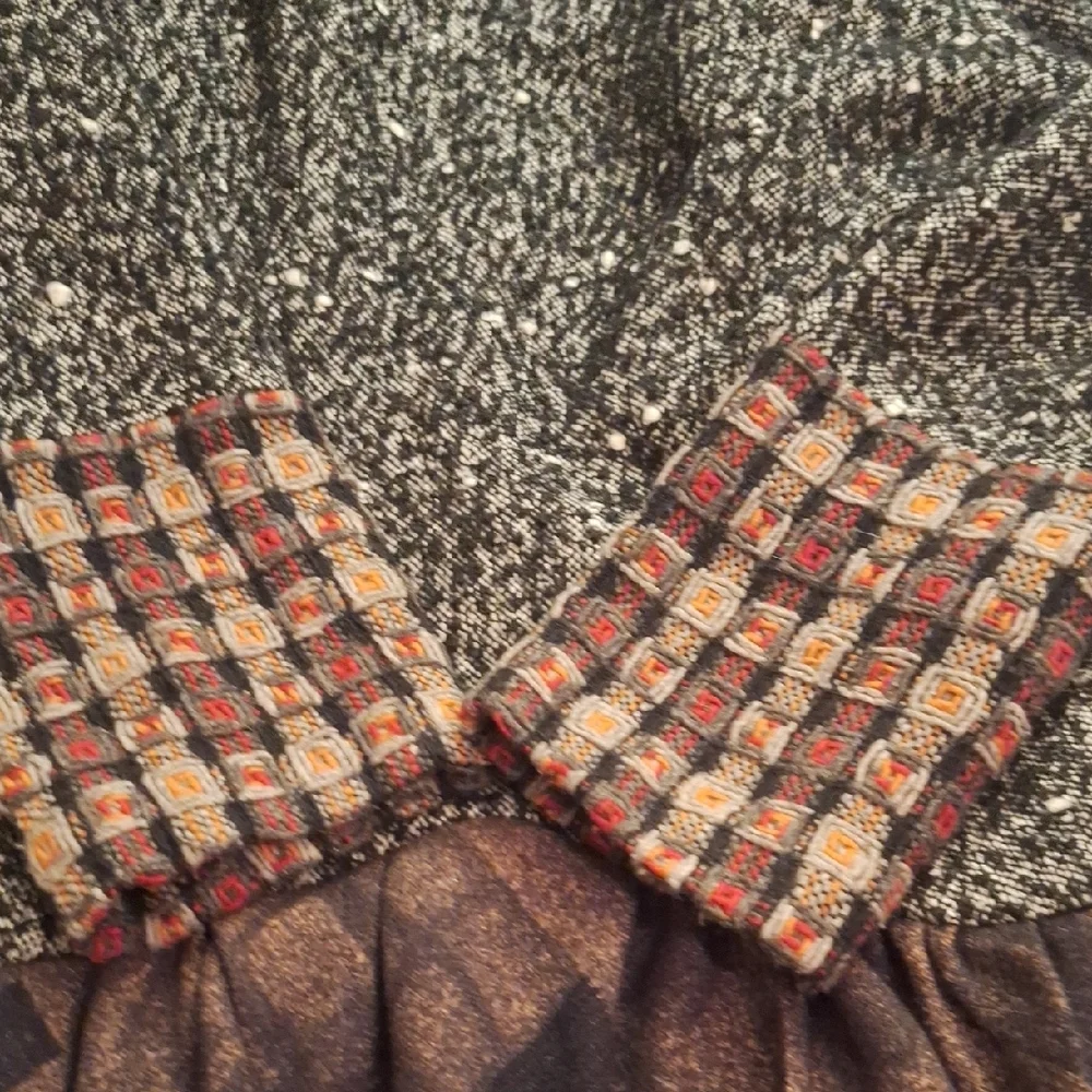 Ann Ren New York Stylish Multicolor Patterned Coat Size S - Picture 9 of 9